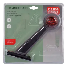 FEU DE GABARIT GAUCHE/LED DIAGONAL ROUGE/BLANC 200MM