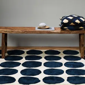 Handtufted wool rug - big dots