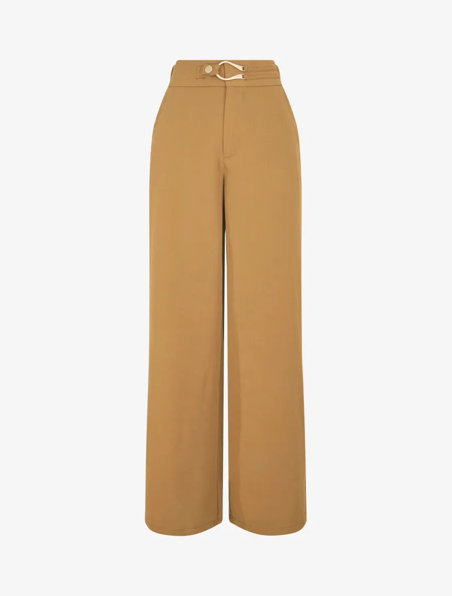 Pantalon ample à fermeture stylisée