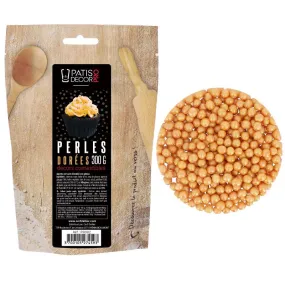 Perles de sucre dorées 300 g - Patisdécor Pro 