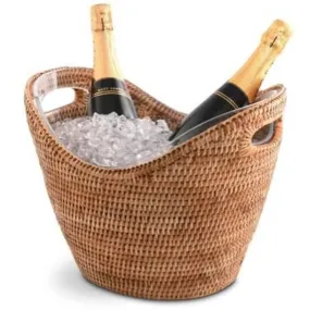 Rattan ice bucket