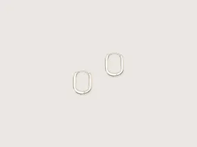 TEN Boucles d'oreilles Oblong en argent -